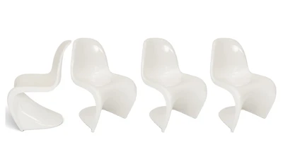 Heavenly Collection Chaises de Salle à Manger en Plastique LOT DE 4