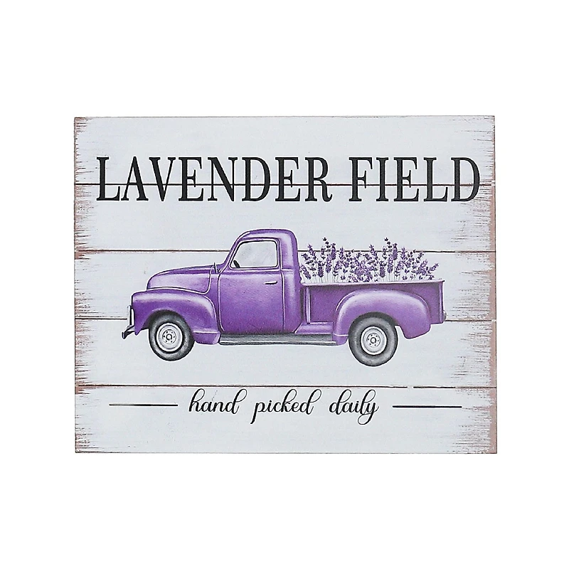 IH Casa Decor Plaque en bois pour camion lavande