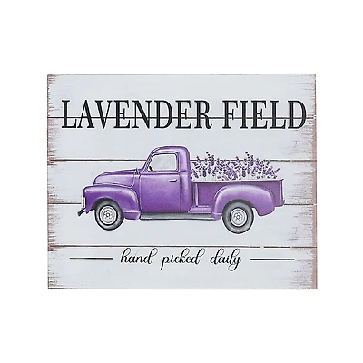 IH Casa Decor Plaque en bois pour camion lavande