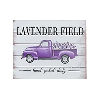 IH Casa Decor Plaque en bois pour camion lavande
