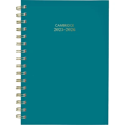 2025-2026 Cambridge® ColourBar Teal Small Weekly Academic Year Planner
