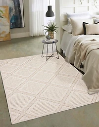 ECARPET Jute Style Area Rug for Bedroom, Living Room, Dining Room Tosca Collection