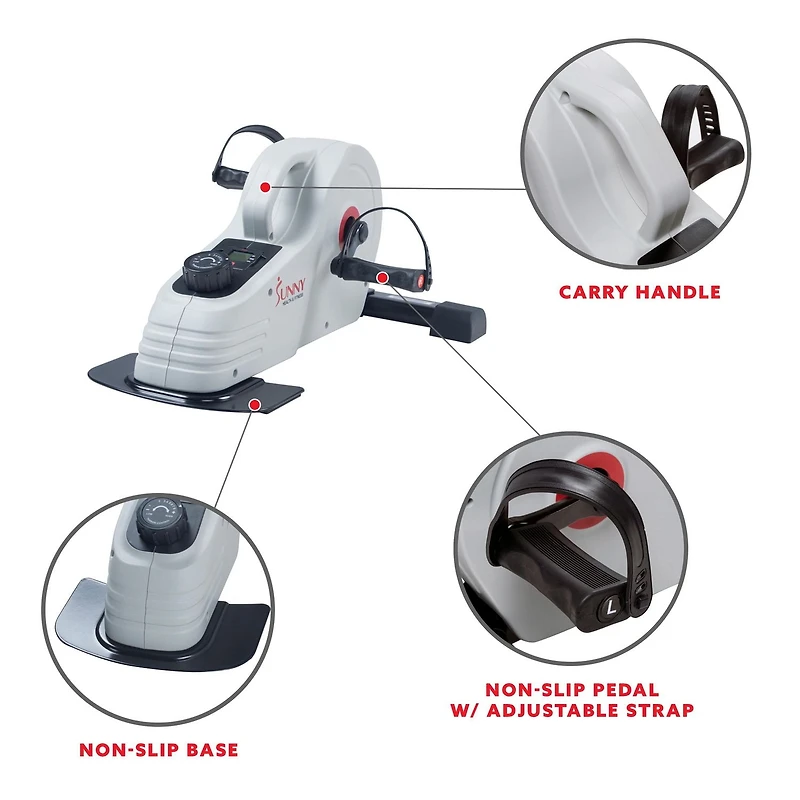 Mini vélo d'exercice magnétique Sunny Health & Fitness - SF-B0891