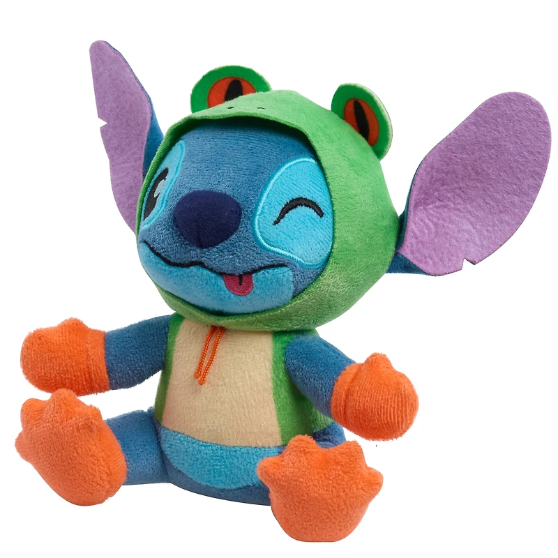 Disney Stitch Goes Wild Small Plush - Stitch Frog, Cute & Fluffy, For Kids, Fans & Collectors