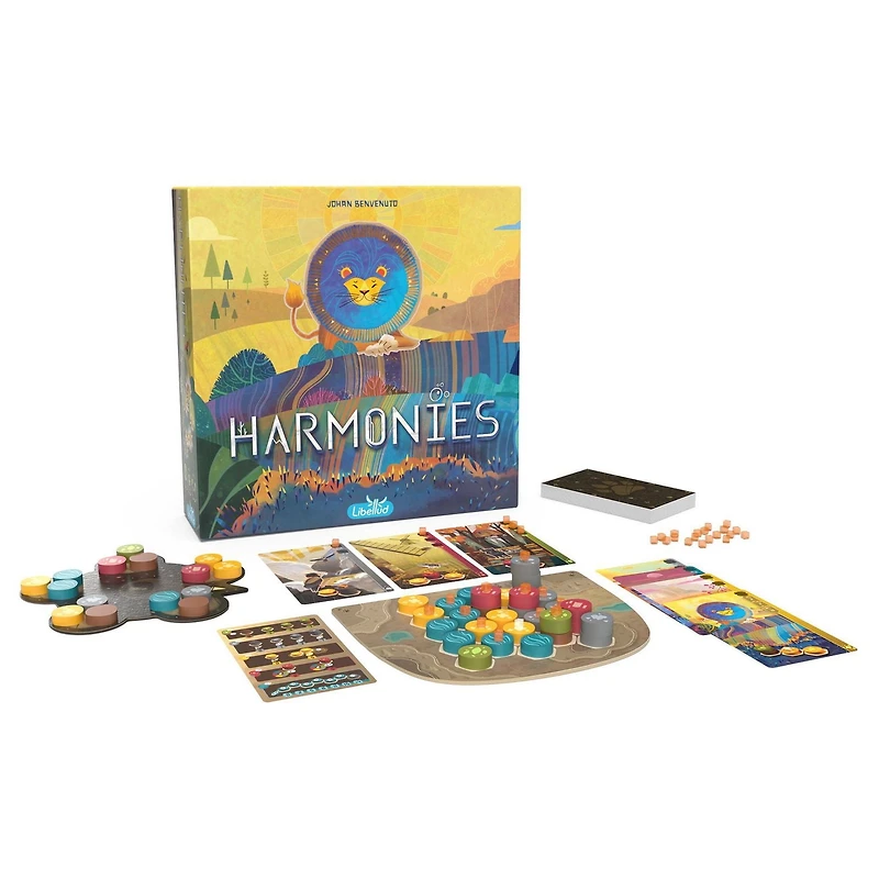 Libellud - Harmonies - Version française - Magnifique Jeu - Jeu Amusant Pour Soirée de Jeux de Société en Famille - Pour les Âges 10+ - 30 à 45 Minutes de Temps de Jeu - 1-4 Joueurs