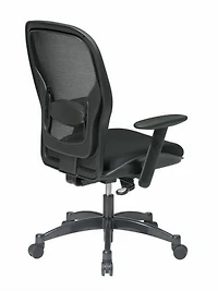 Chaise Professionelle avec dossier à mailles et siège en tissu de Office Star