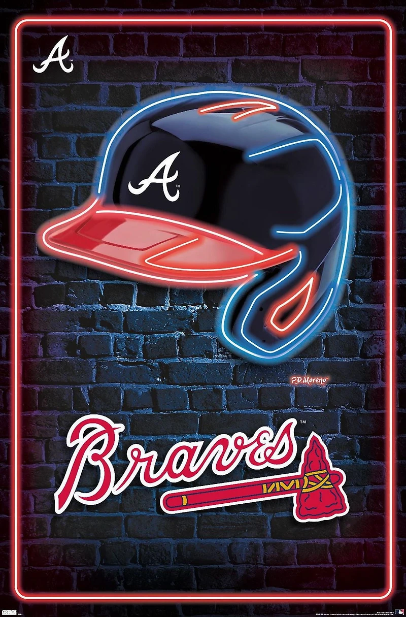 MLB Atlanta Braves - Casque néon 23