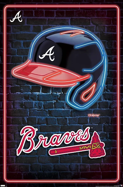MLB Atlanta Braves - Casque néon 23