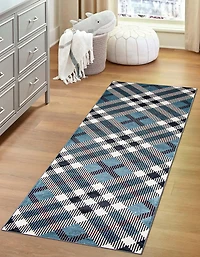 Tapis Lavable ECARPET à Carreaux pour Chambre, Salon, Chambre d'Enfant