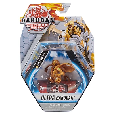 Bakugan Ultra, Dragonoid, 3-inch Tall Geogan Rising Collectible Action Figure and Trading Card