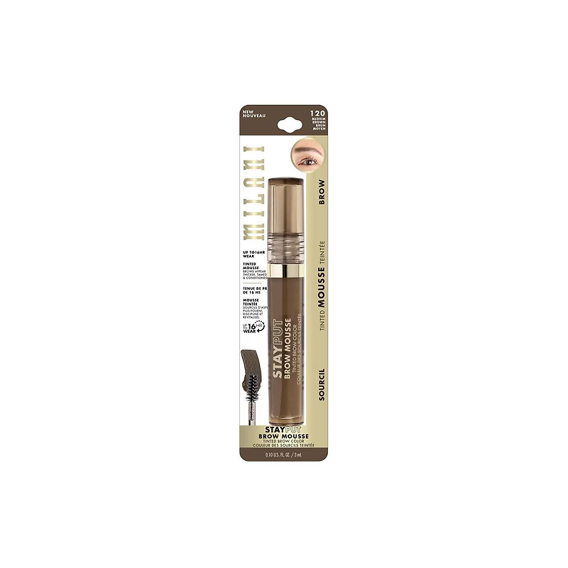 Milani , Stay Put Mousse à Sourcils Couleur de Sourcils Teintée