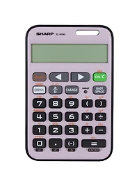 Sharp ELWS40VL WriteView Scientific Calculator for Grades 5–8, 10-Digit Display, Fractions & Drill Functions, Entry-Level School Calculator with Lanyard Hole (Violet), Twin Power Solar/Battery