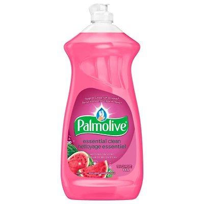 Palmolive Essential Clean Savon à Vaisselle Liquide, Détergent à Vaisselle Parfumé au Melon d'Eau, Bouteille de 828 ml