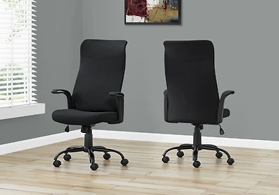 Monarch Specialties Office Chair, Adjustable Height, Swivel, Ergonomic, Armrests, Computer Desk, Work, Metal, Mesh, Black, Contemporary, Modern
