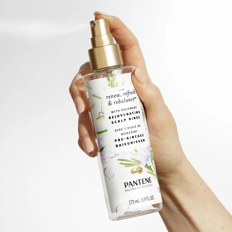 PANTENE Rosemary NUTRIENT BLENDS Rejuvenating Scalp Rinse, 5.8 fl oz/173 mL