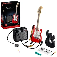 LEGO Ideas Fender Stratocaster 21329 DIY Guitar Model Building Set with 65 Princeton Reverb Amplifier & Authentic Accessories, Great Birthday Gift