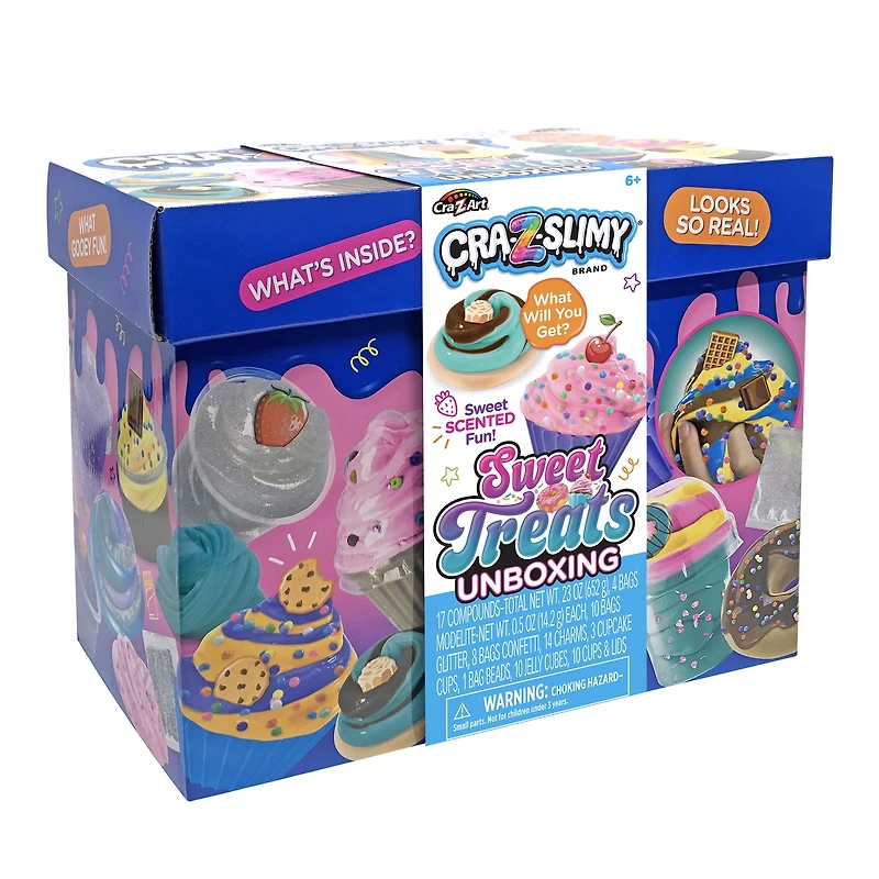 CRAZSlimy Déballage du kit de slime Sweet Treats 6+. Excellente idée cadeau pour les fêtes