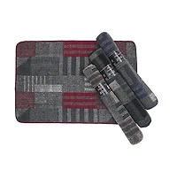 IH Casa Decor Zhara Heavy Tufted Floor Mat Asstd 2' X 3' - Set of 4