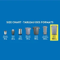 Great Value Giant Outdoor Garbage Bags, 88.9 x 122 cm