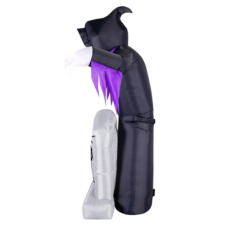 Occasions Halloween 8 Foot Inflatable Animated Tombstone Reaper