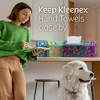 Essuie-mains en papier jetables Kleenex, 6 boîtes, essuie-mains en papier pour la salle de bain, 60 essuie-mains par boîte (total de 360 essuie-mains en papier)