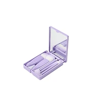 Easy-taken Travel Makeup Brush Set, Easy-taken Travel Makeup Brush Set,  6pcs Mini Complete Function Cosmetic Brushes Kit,1pc sponge (6pcs with mirror)