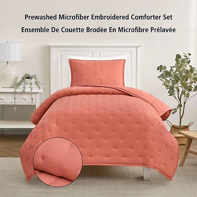 Ensemble de couette 2 pièces Mainstays, Terracotta Dream, lit simple Double