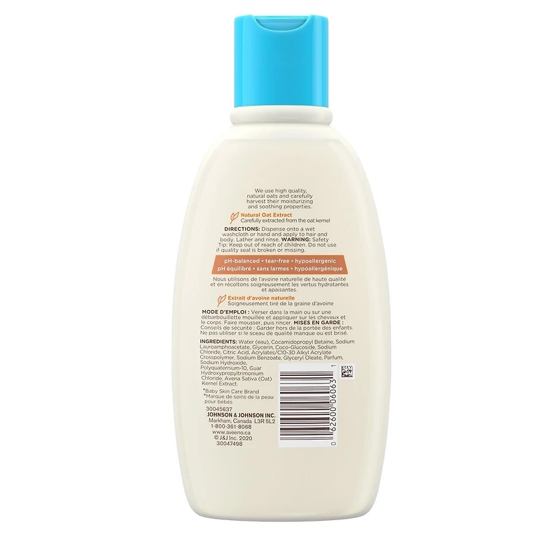 Gel  Aveeno® pour bébés, cheveux et corps