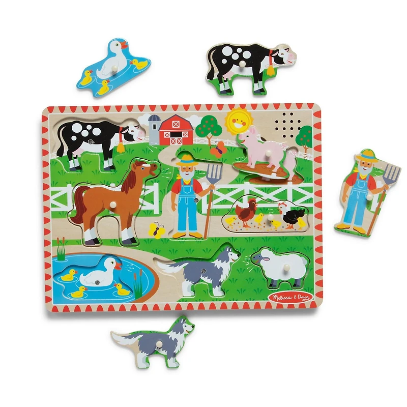 Melissa & Doug Casse-tête sonore de la ferme Old MacDonald