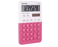 Sharp EL760RPK Student Desktop Calculator for Elementary & Middle School, XL 8-Digit Display, Twin Power, Inclined Screen, Tax Keys & Constant Calculation Function