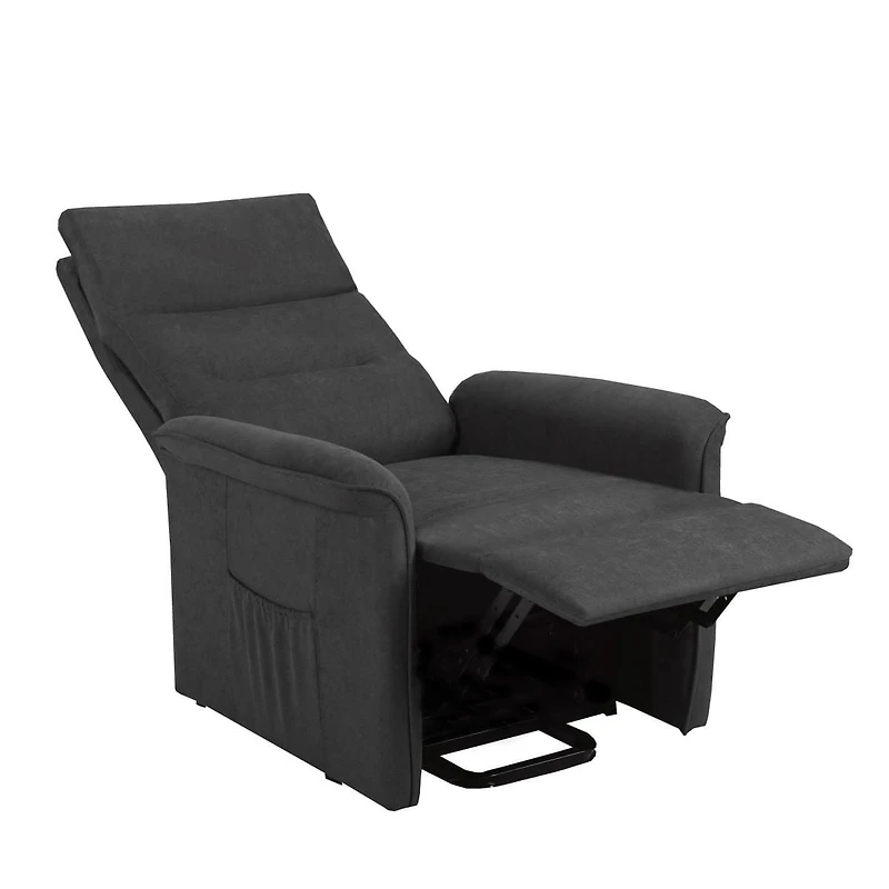 Reclinable chaise Ariel, Gris Foncé