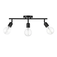 Pearson 3-Light Matte Black Track Lighting
