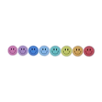 Pen+Gear Bulletin Board Borders, Rainbow Smiley Face, 12 Count