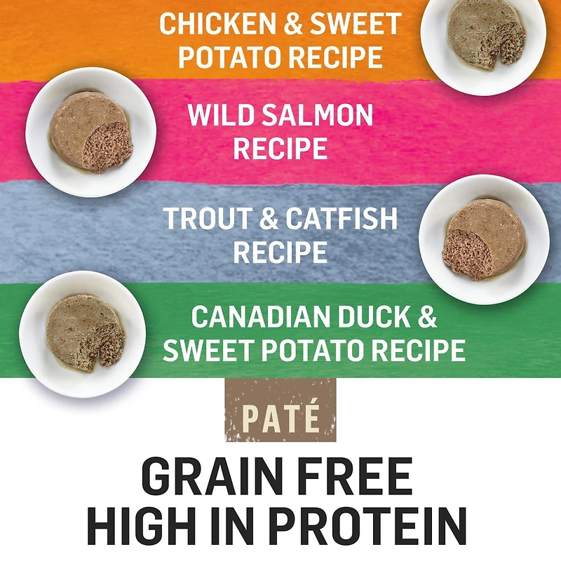 Beyond Grain Free Pâté Variety Pack 4 Flavours, Wet Cat Food 85 g x 24, 85 g x 24