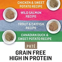Beyond Grain Free Pâté Variety Pack 4 Flavours, Wet Cat Food 85 g x 24, 85 g x 24