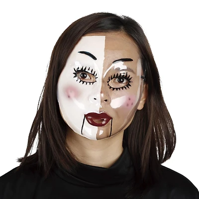 Way to Celebrate Adult Unisex Halloween Half Marionette Mask