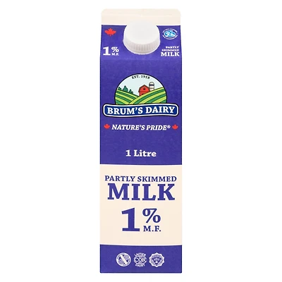 Brum's 1% M.F Partly Skimmed Milk