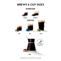 Nespresso Vertuo Next Coffee and Espresso Machine by De'Longhi, Matte Black, 7 cup sizes