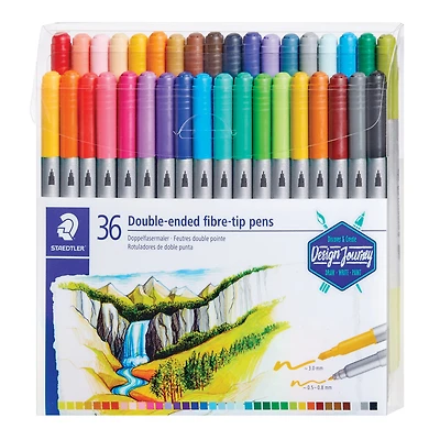 Staedtler Double-Ended Marker Pens 36 pieces, Set of 36