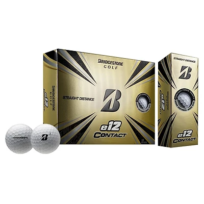 Bridgestone Golf Balles E12 Contact blanches