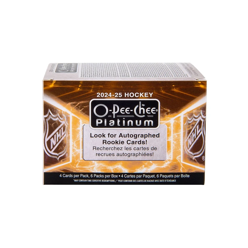 2024-25 Upper Deck O-Pee-Chee Platinum Hockey Trading Cards Blaster Box