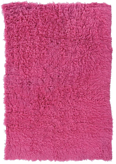 New Flokati 1400gr 3'6" x 5'6" Accent Rug, Fuchsia