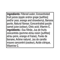 Boîtes de jus de fruits fraise banane JUS FRAISE/BANANE OASIS HYDRAFRUIT 8X200ML