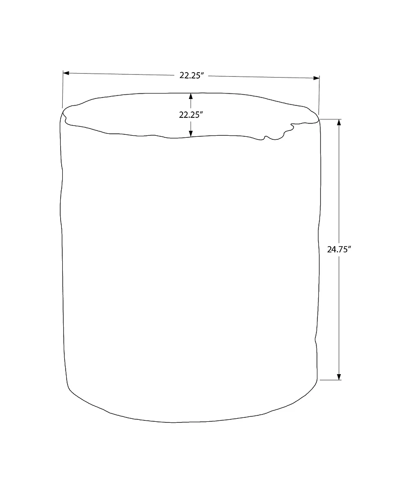 Monarch Specialties - Table D'Appoint, 25"H, Intérieur Ou Extérieur, Tambour, Bout, Table De Nuit, Rond, Table D'Appoint, Salon, Chambre À Coucher, Blanc, Contemporain, Moderne
