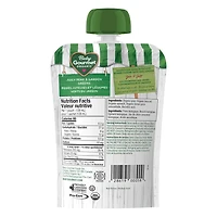 Purée biologique poires juteuses et légumes verts du jardin de Baby Gourmet Purée - 128 mL