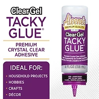 Colle Premium Tout Usage Aleene’s ClearGel, 4 fl. oz (118 mL), Colle pour Loisirs Créatifs, Flacon Toujours Prêt, Non Toxique, Applique et Sèche Transparent