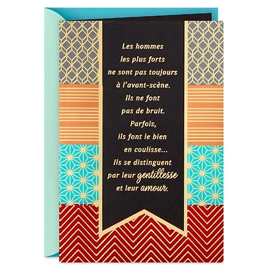 Carte de fête pour hommes – Hallmark (Gentillesse et amour)