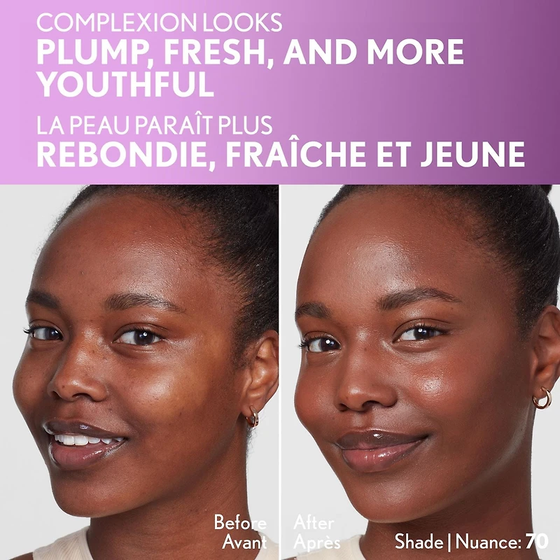 Simply Ageless Fond De Teint Essence Perfecteur De Peau, Voile Teinté, Hybride Maquillage Soin, Fini Lumineux Effet Peau Nue, Formule Vegan un effet filtre peau nue