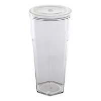 Mainstays 20oz Plastic Tumbler with Screw on Lid and Straw Clear