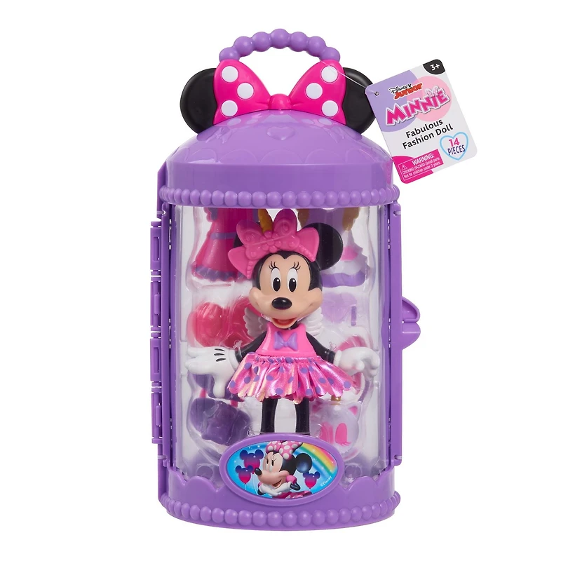 Disney Junior Minnie Mouse Fabulous Fashion Doll with Case – Unicorn Fantasy